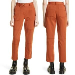 NEW Derek Lam 10 Crosby Therese Straight Leg Pants Cinnamon Size 14 Curvy $375